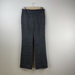 Banana Republic Plaid Wide Pocket Belt Dress Pants Grey Size 4